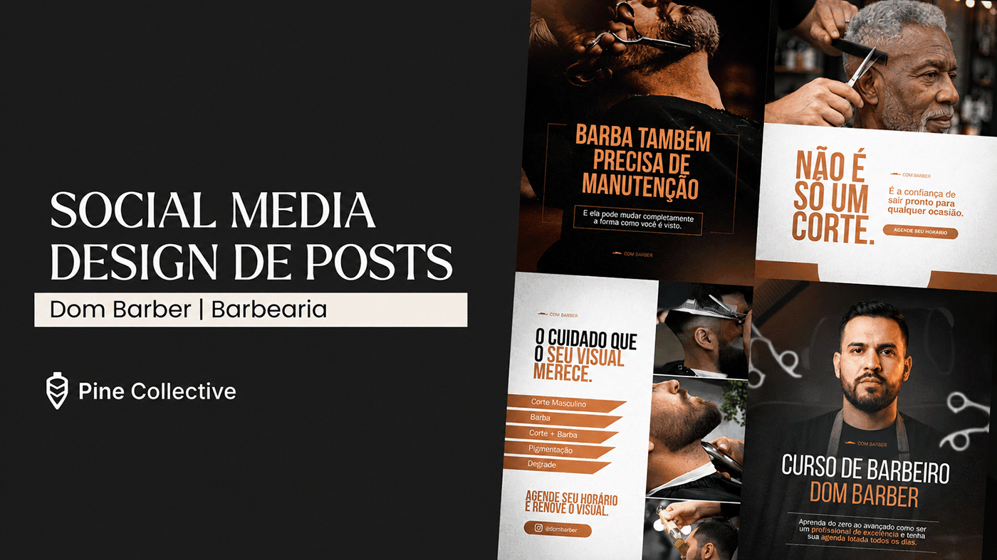 Capa do projeto POST SOCIAL MEDIA - BARBEARIA