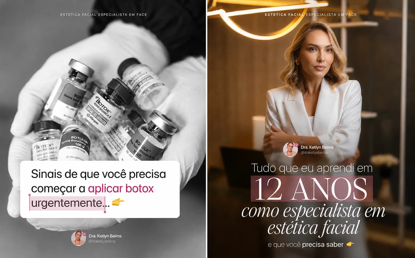 Peça 1 do projeto POSTS SOCIAL MEDIA - ESTÉTICA
